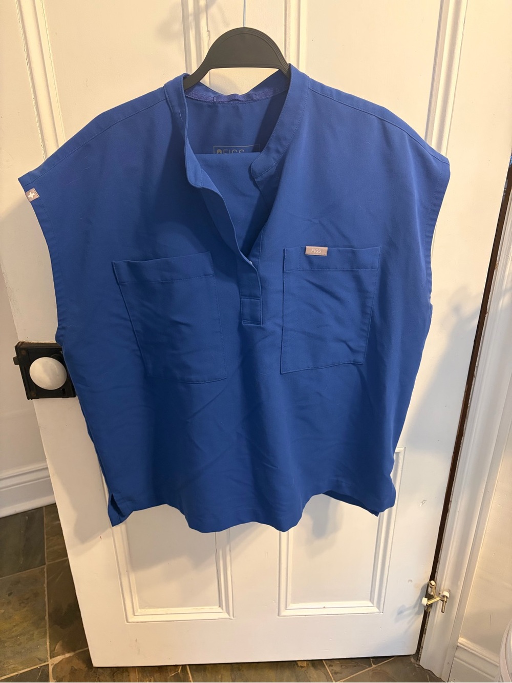 Figs Women’s Cobalt Blue Split Neck Tunic